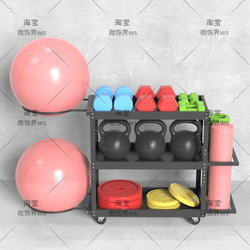 Gym Storage Rack, Yoga Equipment Storage Rack, Personal Trainer Storage Rack, Yoga Ball, Yoga Mat, Kettlebell Storage Rack
