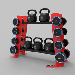 Dumbbell Rack for Home Ladies Kettlebell Dumbbell Rack Bracket Multi-Functional Storage Rack Fitness Equipment Storage Rack