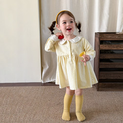 Girls' Dress Spring 2026 New Stylish Long-Sleeve Children's Princess Dress Baby Dress One-Year-Old Girl's Formal Dress