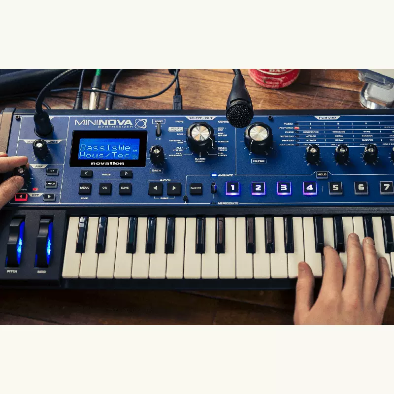 Novation MiniNova 模拟合成器声码器送中文说明-Taobao