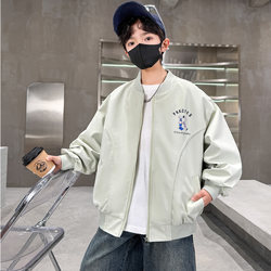 Children's Clothing Boys' Spring Baseball Jacket 2026 New Style for Older Kids Spring and Autumn Jacket Boys' Spring Top