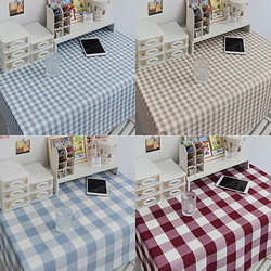 Plaid Tablecloth Student Desk Cloth Trendy ins Style Japanese Coffee Table Cloth Living Room Bedroom Girl's Writing Desk Mat