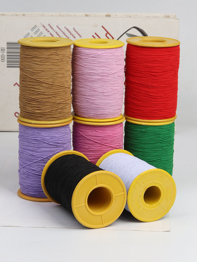 0.5mm Spandex Elastic Thread - Fine Round Rubber Band for Sewing