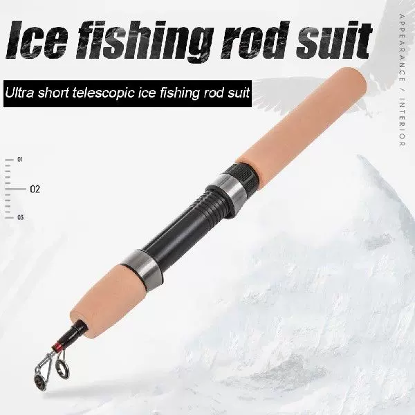 Winter Short FRP Fiber Telescopic Pole Fishing Accessories-Taobao