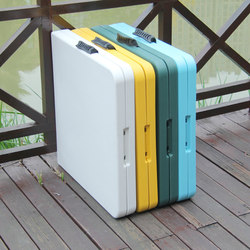 Folding Table for Outdoor Night Markets, Portable Long Table, Rectangular Table for Eating, Simple Study, Home Dining Table and Chairs