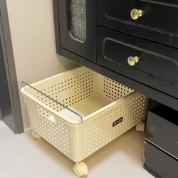 【100 Express Deliveries for a New Home】Dirty Laundry Basket under the Bathroom Cabinet, Sink Storage Rack, Bathroom Pull-Out Basket Storage Bin