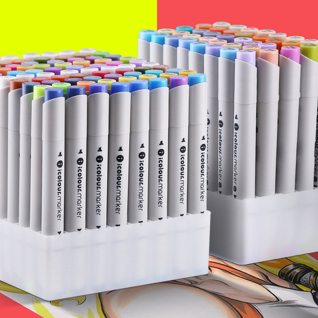 ICOLOUR second -generation professional Mark pen suit non -Touch 36 color students use 48 -color double -headed oil -based painting pen Beginner animation design architecture full set of Marker color pens