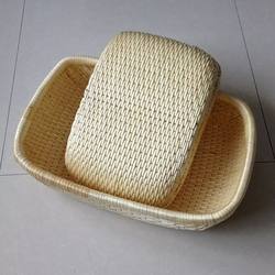  Rectangular Wicker Bamboo Rattan Storage Baskets for Storing Steamed Buns, Melon Seeds, Cakes, Chestnuts, Freshly Picked Produce, and More