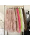 French sweet mesh irregular skirt for women in autumn and winter 2025 new high-waisted slim A-line layered cake skirt