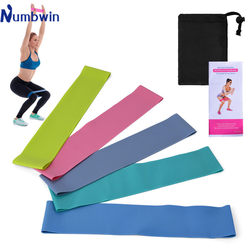 Numbwin Yoga Belt with Latex Resistance Bands for Fitness, Stretching, Strength Training, and Mini Squat Rings for Women and Men