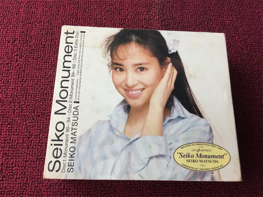 松田聖子SEIKO MONUMENT 2CD+八厘米小蝶JP版拆-Taobao