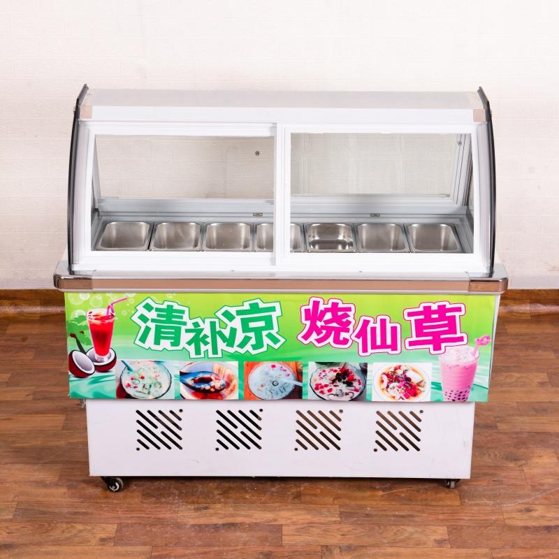 商用直角柜四果汤清补凉水果捞冰粉冷藏展示柜保鲜冰柜冰粥机-淘宝网