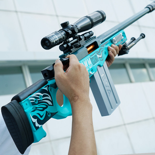 Jianfeng AWM shell-throwing sniper gun children's toy gun boy ...