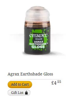 Citadel Shade: Agrax Earthshade Gloss (24 ml)