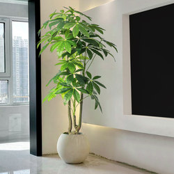 Simulated Green Plants, High-End Light Luxury Money Tree, Indoor Living Room Decoration Ornaments, Fake Potted Plants, Landscaping, Fake Flowers, Artificial Plants