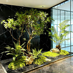 High-End Artificial Yew Tree for Landscaping, Window Display, Indoor Decoration, Large Fake Tree for Landscape, under Stairs, Window Display