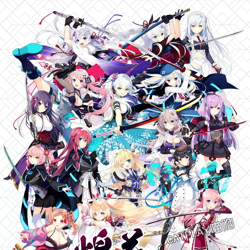 KATANA Project 煌花絢爛 抽選会 缶バッジ 朱雀院四姉妹セット KATANA Project 煌花絢爛 朱雀院紅葉 缶バッジ 4点