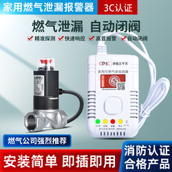 Natural Gas Alarm for Home Kitchen Liquefied Gas Leak Automatic Shut-Off Valve 3C Certified Gas Alarm