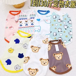 Spring and Autumn Pet Clothes for Dogs and Cats, Teddy, Bichon, Corgi, Labrador Vests for Small, Medium, and Large Dogs