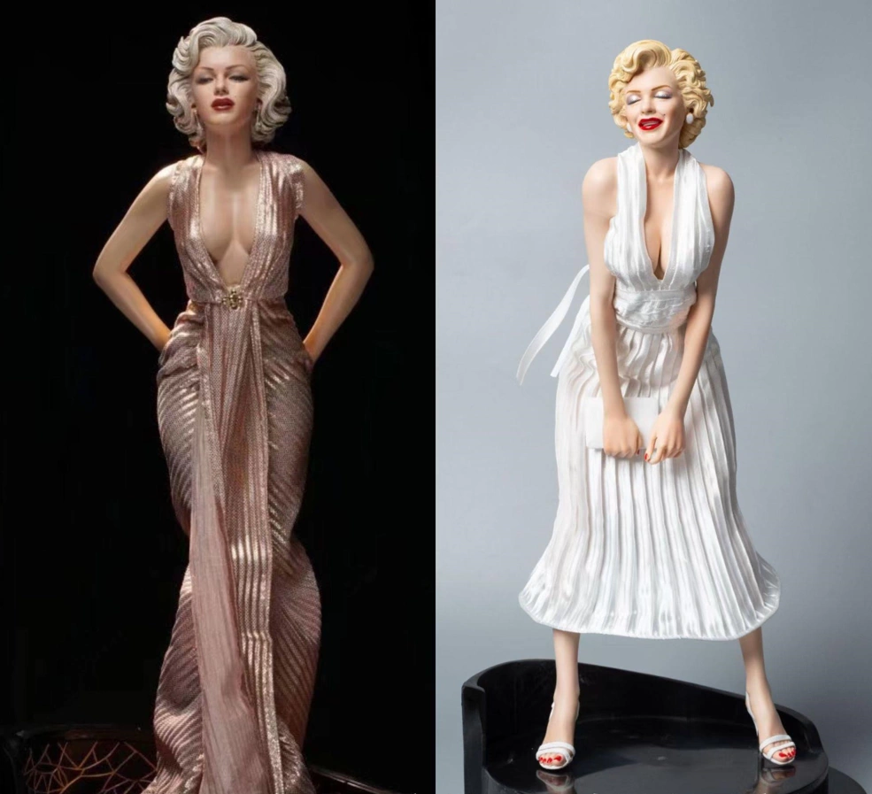 玛丽莲梦露1/4 爱美人Marilyn Monroe 雕像手办公仔模型摆件道具-Taobao