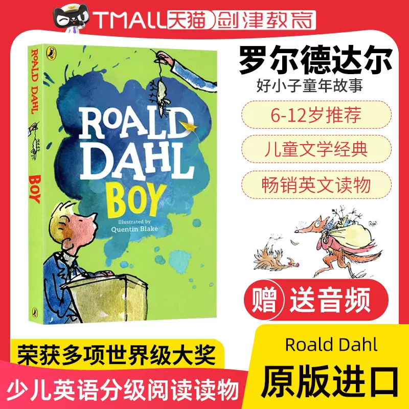 英文原版Roald Dahl 罗尔德达尔Boy Tales of Childhood好小子童年故事