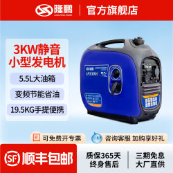 Longpeng Gasoline Generator 220V Small Household Silent Inverter Outdoor Camping High-Power Micro Portable