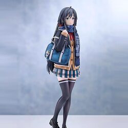 Yukinoshita Standing Posture Yukino Female High School Student Uniform Anime Beauty Girl Figure Desktop Statue Ornament Gift