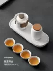 ấm trà đạo Bộ trà du lịch di động 2023 mới ngoài trời kung fu trà bộ nhà đầy đủ ấm trà pha trà văn phòng ấm trà đạo Trà sứ