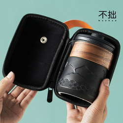 Portable Travel Tea Set, One Pot and One Cup, Quick Cup Tea Set for One Person, Outdoor Camping Workstation Tea Set