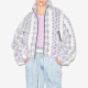 MARANT ETOILE MACKENSY retro printed zipper fleece thickened cotton jacket for women
