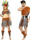 Savage clothing primitive African savage Indian clothes men and women leopard -top indigenous hunter performance clothing