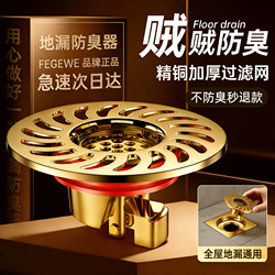 German-Style Floor Drain Deodorizer Core, Universal for Bathroom and Toilet, Anti-Insect, Anti-Odor Backflow Prevention, Filter Sealing Cover