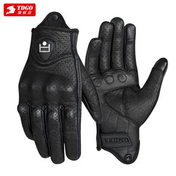 Motorcycle Riding Gloves, Summer Motorcycle Gloves, Universal for All Seasons, Retro Cruising Racing Equipment, Windproof and Waterproof, Thin for Men and Women