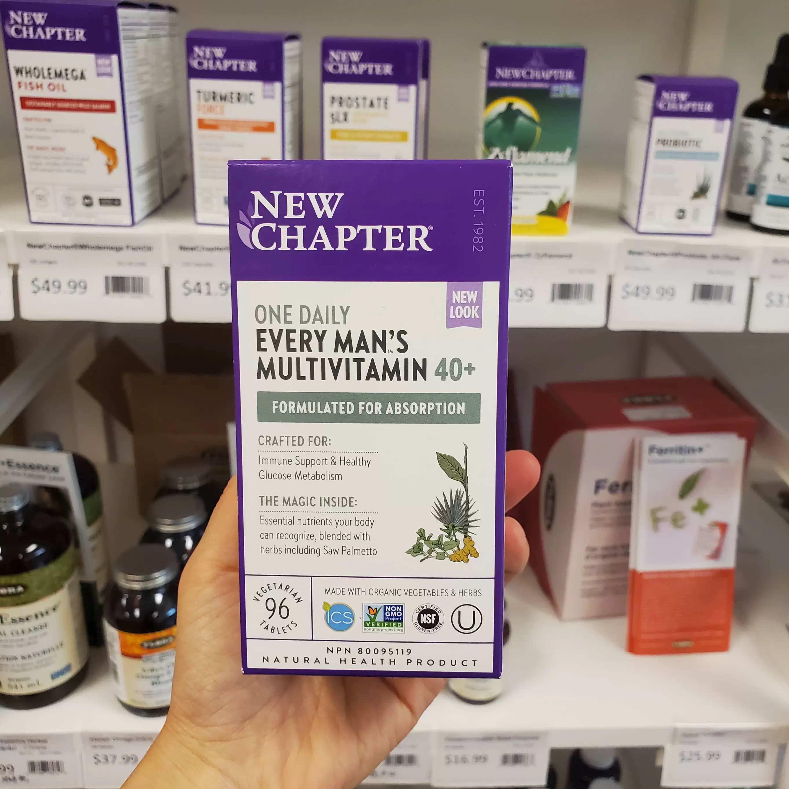 直邮美国新章40 男士new Chapter 中老年男性多维复合维生素