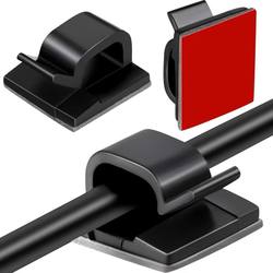 3M glue black cable clip wire and network cable holder