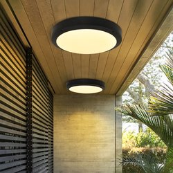 Outdoor Ceiling Light Solar-Powered Exterior Eaves Door Light Waterproof Human Body Sensor Balcony 2025 New Model Foyer Light