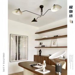 French-Style Vintage Living Room Chandelier Serge Mouille Nordic Lamp Bedroom Duckbill Lamp Dining Room Claw Chandelier