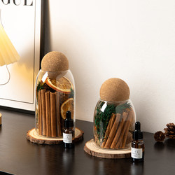 Cinnamon Brings Wealth, Dried Flowers and Fruits Attract Prosperity, Energy Bottle, Home Entrance Decoration, Living Room Tabletop Ornaments