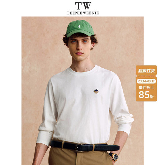 
TeenieWeenie bear men's casual cotton comfortable long-sleeved new soft t-shirt tops for men