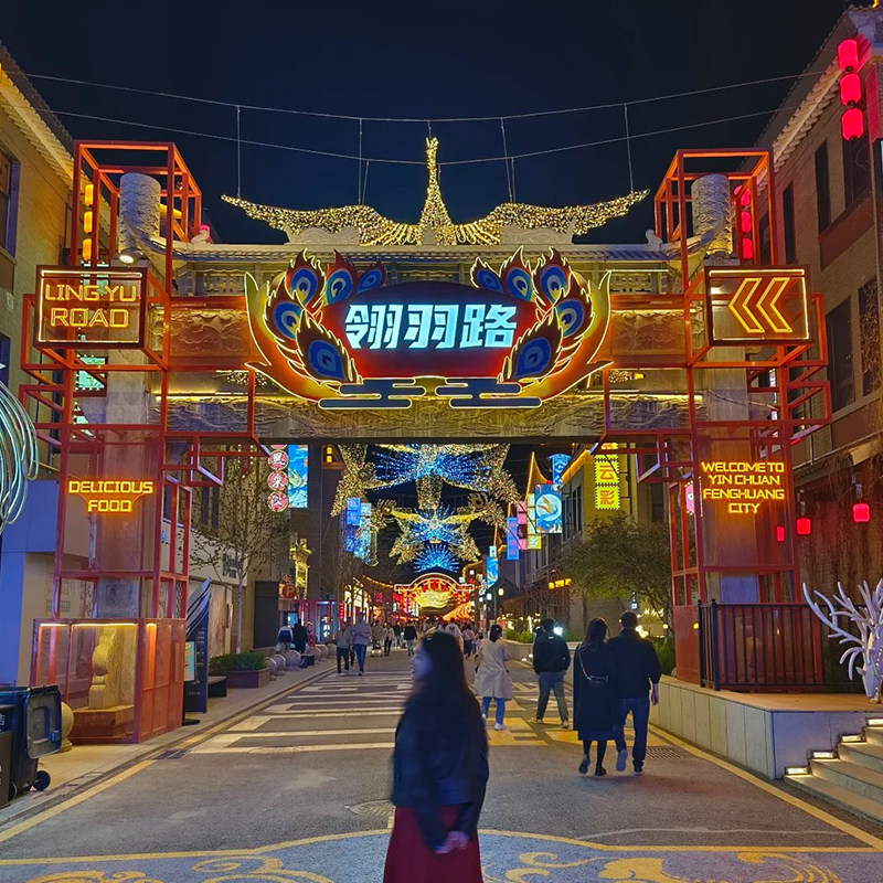 宁夏旅游银川一日游吴忠早茶博物馆览山公园凤凰幻城网红打卡纯玩