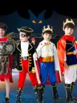 Hoàng Tử Trang Phục Trẻ Em Halloween Quần Áo Nam Vua Hoàng Tử Bé Cosplay Váy Elsa Tuyết Váy Trắng 