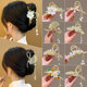 Ancient style Hanfu tassel hair clip for women with big shark clip horse face skirt accessories grab clip hairpin headgear