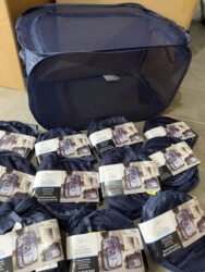 Portable Dirty Laundry Basket, Foldable Laundry Basket, Large Hollow-Out Toy Storage Basket, Household Laundry Basket