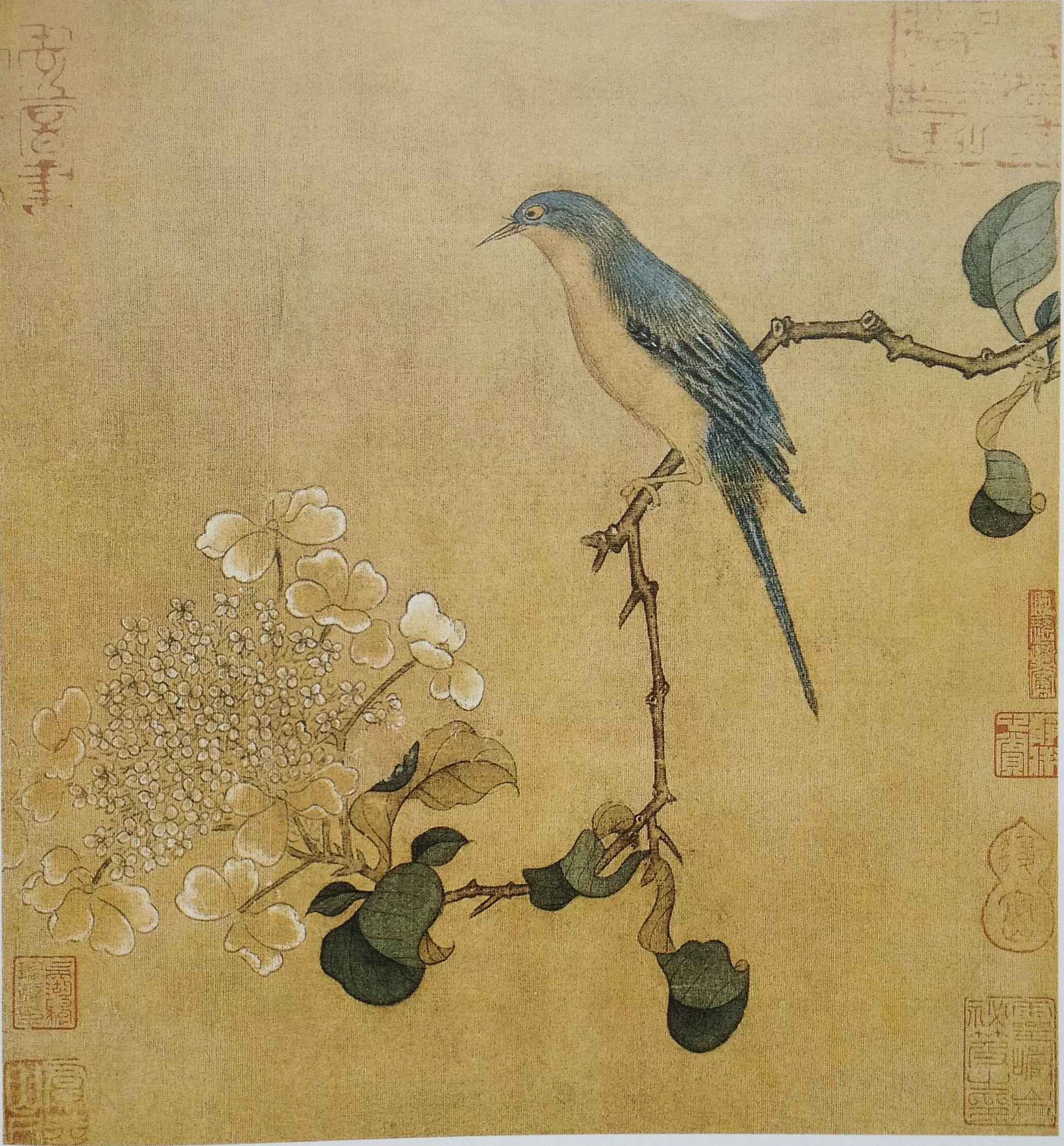 红木嵌螺钿广绣「百鸟朝凤」插屏- 岭南文化艺术馆