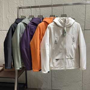 
Mountain style outdoor! Couple style for men and women! Foreign trade men's winter three-proof loose workwear jacket and cotton jacket