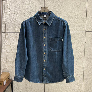 
Heavy denim denim! Enzyme washed cotton! Autumn men’s simple and versatile loose denim shirts and jackets are trendy