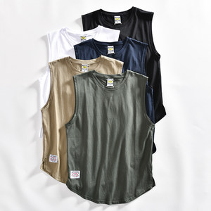 
Simple basic and versatile product! 100% pure cotton skin-friendly and breathable summer men's round neck casual and fashionable vest trend
