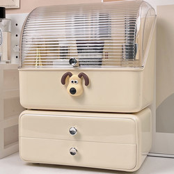 Cosmetic Storage Box Desktop Dust-Proof High-End Large-Capacity Dressing Table Lipstick and Skin Care Product Storage Box with Lid