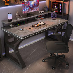 Rock Slab Computer Desk Student Home Desk Study Table Bedroom Office Desk and Chair Set Desktop Light Luxury Gaming Table