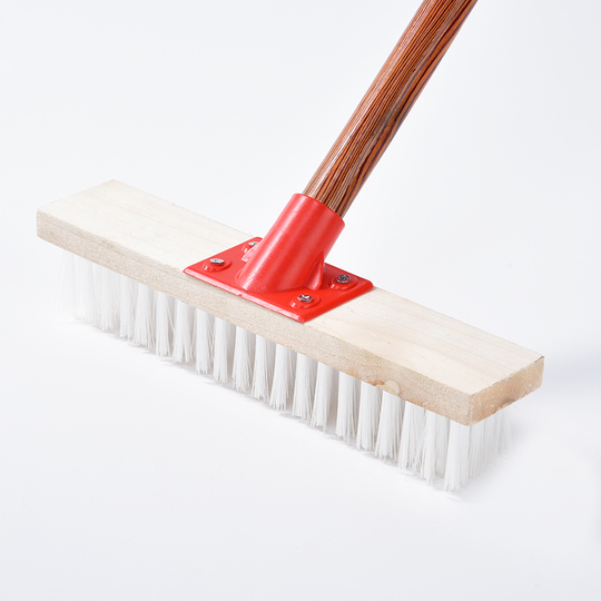 Spazzola Per Pavimenti 2 In 1 Con Manico Lungo E Testina Girevole - Setole Rigide Per Fughe, Angoli, Piastrelle, Bagno, Cucina